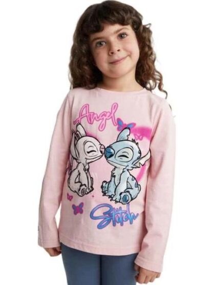 PLAYERA STITCH PALO DE ROSA DISNEY