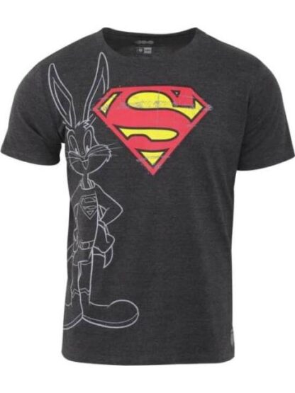 PLAYERA TEE BUGS SUPERMAN NEGRO K-SWISS