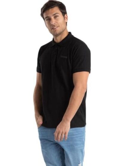 PLAYERA TIPO POLO NEGRO CATERPILLAR - Image 3