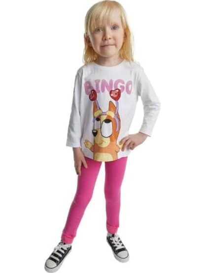 PLAYERA TODDLER NIÑA MARFIL BLUEY