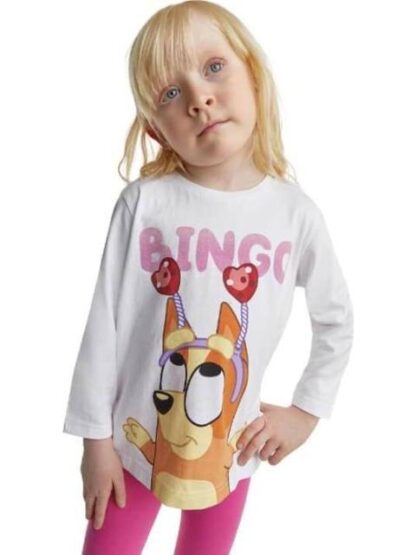 PLAYERA TODDLER NIÑA MARFIL BLUEY - Image 3