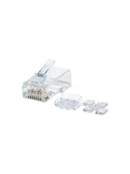 INTELLINET PLUG RJ-45 CAT6A UTP SOLIDO BOTE CON 80 PIEZAS TRANSPARENTES - Image 2