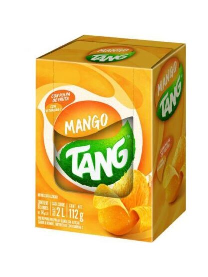 POLVO PARA PREPARAR BEBIDA TANG SABOR MANGO PAQUETE CON 8 SOBRES