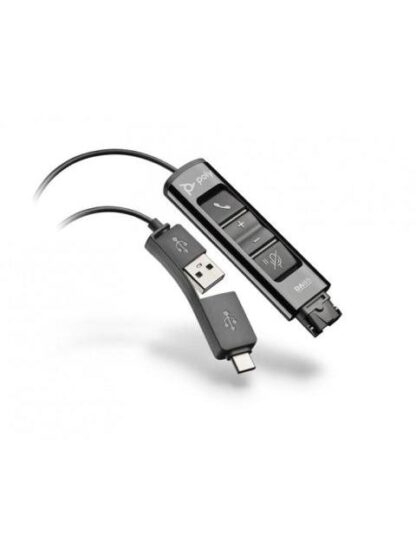 POLY ADAPTADOR DE AUDIO DA85 USB-A-C - QD 4 PIN NEGRO