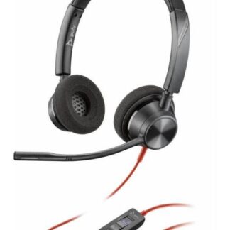 POLY AUDIFONOS BLACKWIRE 3220 MICROSOFT TEAMS ALAMBRICO USB-C NEGRO