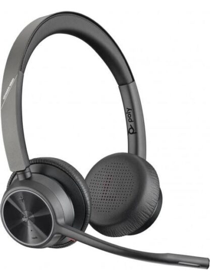 POLY AUDIFONOS CON MICROFONO VOYAGER 4320 MS CON BASE BLUETOOTH INALAMBRICO NEGRO - Image 2