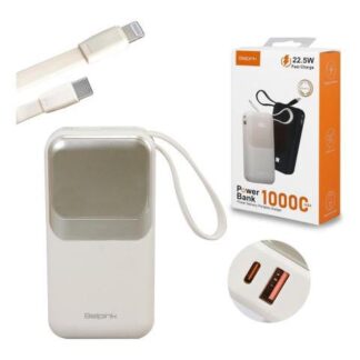 POWER BANK 10000MAH BATERIA PORTATIL PANTALLA LED 4 PUERTOS