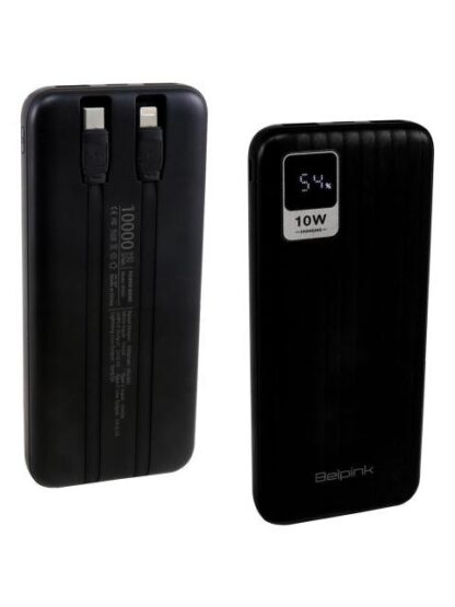 POWER BANK PILA BATERIA 10000MAH PORTATIL CARGA INALAMBRICA