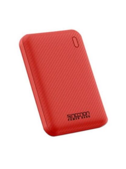 POWERBANK NPW05FB NECNON 5000MAH CARGA 2.1A 1 A 2 CARGAS INDICADOR LED ENTRADA Y SALIDA TIPO C ROJO CARGA ACELERADA NBPB0502FB