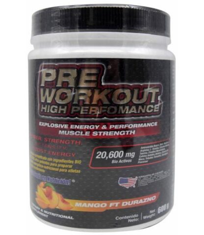 PRE WORKOUT MANGO DURAZNO 600 G F&NT