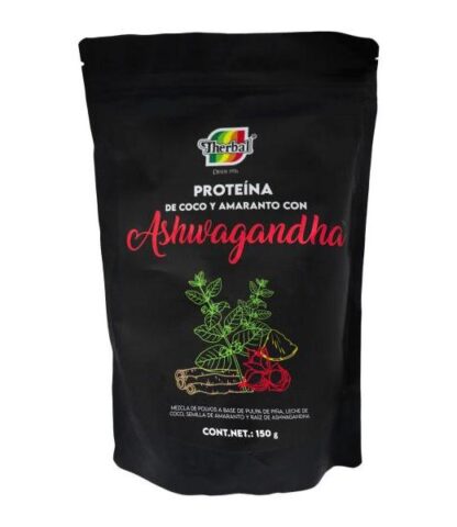 PROTEINA DE COCO Y AMARANTO CON ASHWAGANDHA 150 GR THERBAL