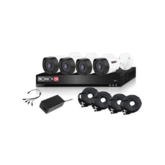 PROVISION-ISR KIT DE VIGILANCIA PAK4LIGHTCC2MP-28 DE 4 CAMARAS CCTV BULLET Y 4 CANALES CON GRABADORA
