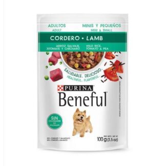 PURINA BENEFUL ADULTOS MINIS CORDERO SOBRE DE 100 GR