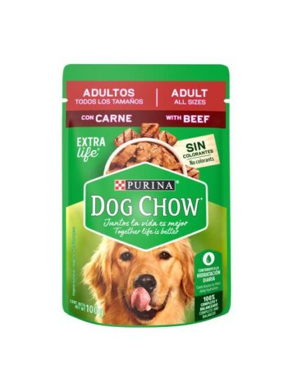 PURINA DOG CHOW SABROSOBRES ADULTOS CARNE 100 GR
