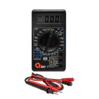 QIAN MULTIMETRO DIGITAL PANTALLA LCD DE 3 Y MEDIO DIGITOS MUESTREO 2 VECES X SEGUNDO BATERIA 9V NEDA O 6F22 INCLUIDOS MOD. QAD90011