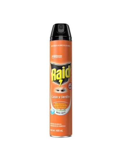 RAID CASA Y JARDIN INSECTICIDA GRANDE 400 ML