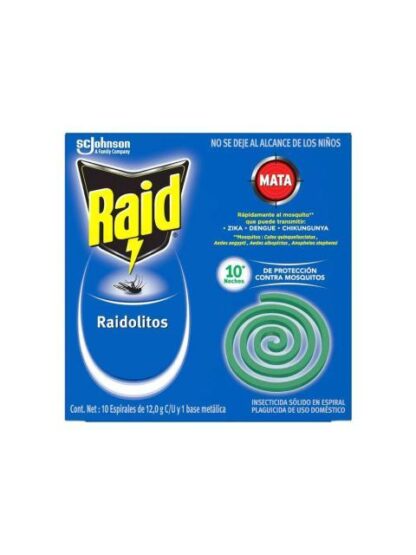 RAIDOLITOS INSECT VERDE 10 PZ