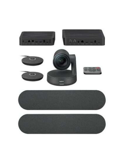 LOGITECH SISTEMA DE VIDEOCONFERENCIA RALLY PLUS CON MICROFONO 4K ULTRA HD 2X RJ-45 4X HDMI 5X USB 2.0 NEGRO