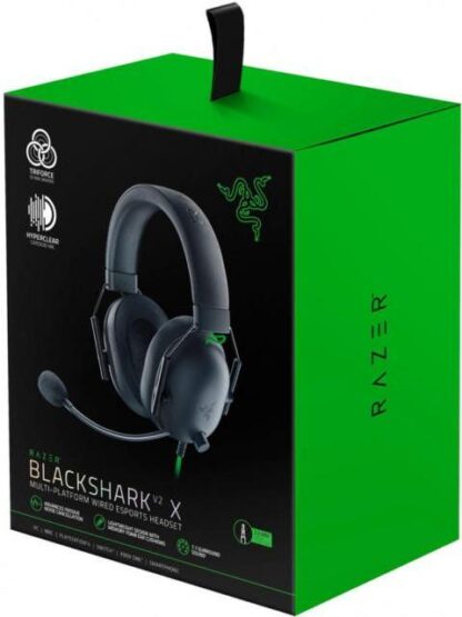 RAZER AUDIFONOS GAMER BLACKSHARK V2 X 7.1 ALAMBRICO 1.3 METROS 3.5MM NEGRO