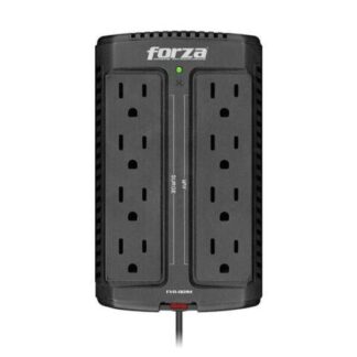 REGULADOR FORZA CAPACIDAD DE VOLTAJE 900VA-450W. 8 TOMAS DE CORRIENTE.