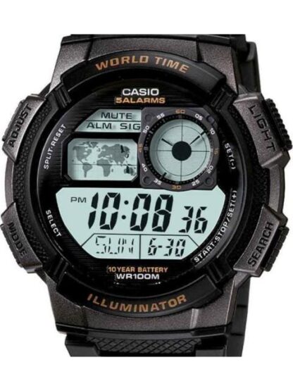 RELOJ DEPORTIVO NEGRO CASIO