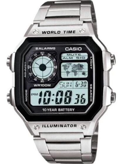 RELOJ DIGITAL PLATA CASIO