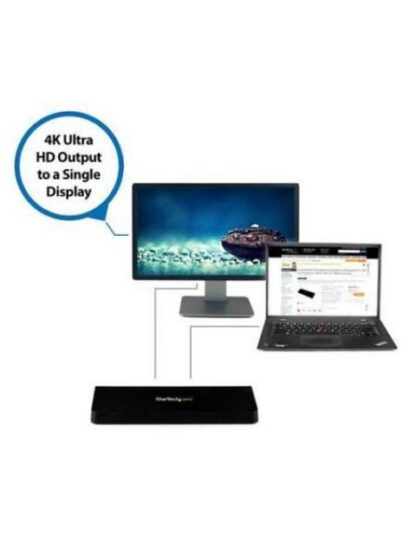 STARTECH  DOCKING STATION UNIVERSAL DISPLAYPORT HDMI 4K 4X USB 3.0 NEGRO - Image 5