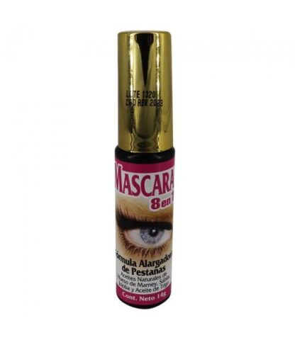 RIMEL MASCARA 8 EN 1 14GFORMULA ALARGADORA DE PESTANAS GN+VIDA