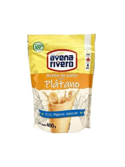 RIVERO AVENA EN POLVO PLATANO 400 GR