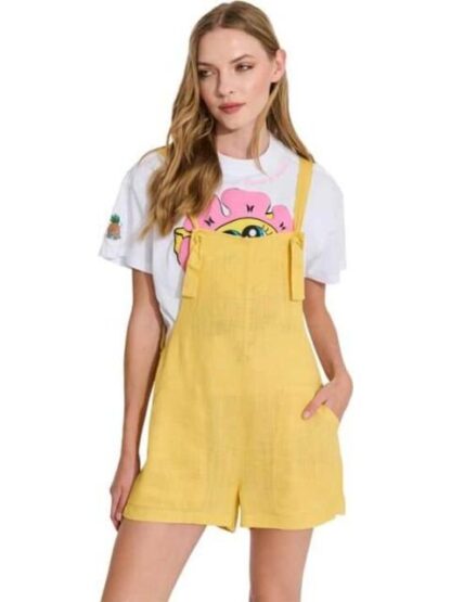 ROMPER DE LINO AMARILLO MOSTAZA HOLLY LAND - Image 2