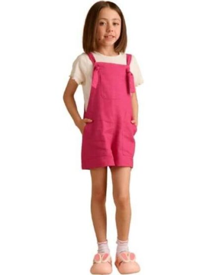 ROMPER DE LINO ROSA HOLLY LAND KIDS