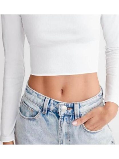 CROP TOP SEAMLESS BLANCO HOLLY LAND - Image 3