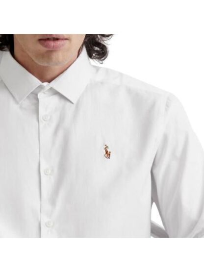 CAMISA SLIM FIT MANGA LARGA BLANCO HPC POLO - Image 2