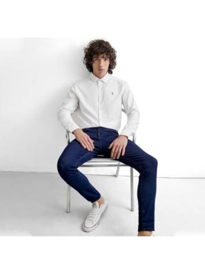 CAMISA SLIM FIT MANGA LARGA BLANCO HPC POLO - Image 5