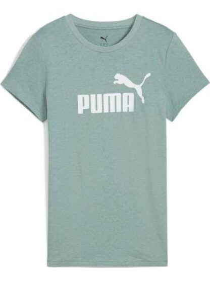 ROPA CASUAL ESS NO. 1 LOGO HEATHER TEE VERDE PUMA