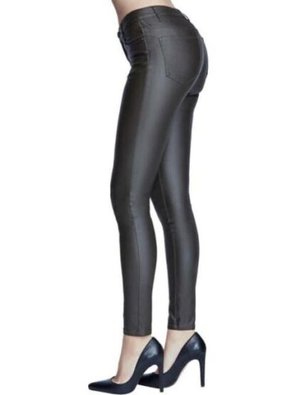 PANTALON CINTURA ALTA EFECTO PIEL NEGRO ATMOSPHERE DNM - Image 3