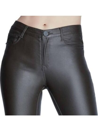 PANTALON CINTURA ALTA EFECTO PIEL NEGRO ATMOSPHERE DNM - Image 4