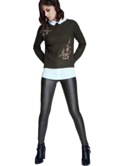 PANTALON CINTURA ALTA EFECTO PIEL NEGRO ATMOSPHERE DNM - Image 5