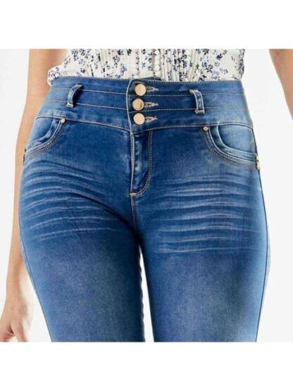 JEANS CINTURA SUPERALTA GRIS FERGINO - Image 4