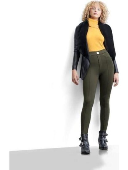 LEGGINGS CASUAL CINTURA ALTA VERDE OLIVO HOLLY LAND - Image 4