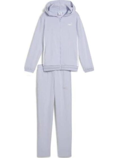 ROPA CASUAL METALLIC HOODED SWEAT SUIT TR G LILA PUMA