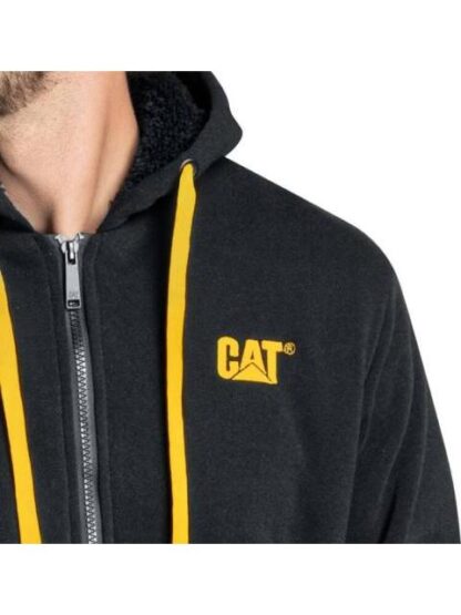 SUDADERA CON CAPUCHA NEGRO CATERPILLAR - Image 2