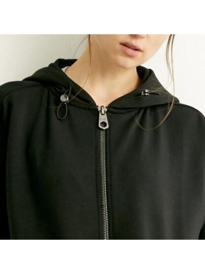 SUDADERA CON CIERRE NEGRO LOVE TO LOUNGE - Image 2