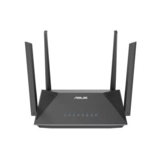ROUTER ASUS GIGABIT ETHERNET DE BANDA DUAL RT-AX52 AX1800 CON AIMESH INALAMBRICO 1201 MBIT-S 4X RJ-45 2.4-5GHZ CON 4 ANTENAS EXTERNAS