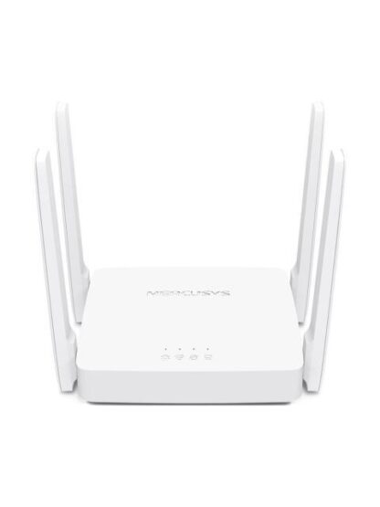 ROUTER MERCUSYS FAST ETHERNET DE BANDA DUAL AC10 AC1200 INALAMBRICO 867MBIT-S 3X RJ-45 2.4-5GHZ CON 4 ANTENAS EXTERNAS DE 5DBI