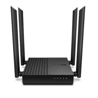 ROUTER TP-LINK GIGABIT ETHERNET DE BANDA DUAL MU-MIMO FIREWALL ARCHER C64 AC1200 INALAMBRICO 1200MBIT-S 5X RJ-45 2.4-5GHZ CON 4 ANTENAS EXTERNAS