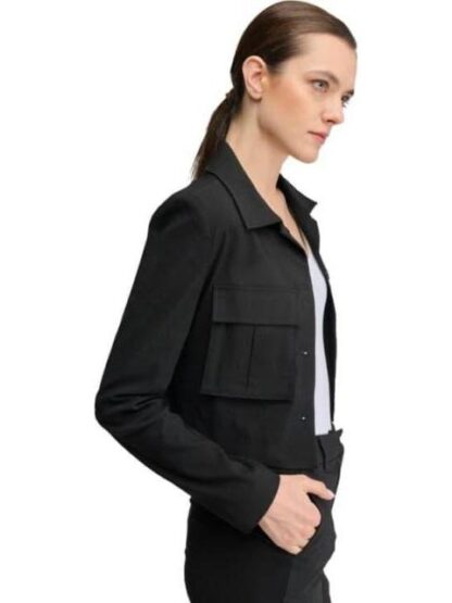 SACO CROP LISO NEGRO HOLLY LAND - Image 2