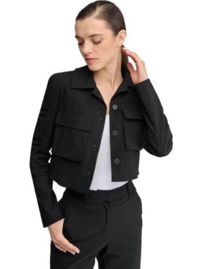 SACO CROP LISO NEGRO HOLLY LAND - Image 3