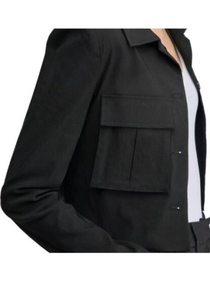 SACO CROP LISO NEGRO HOLLY LAND - Image 5
