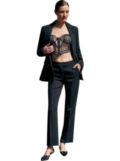 SACO LISO NEGRO HOLLY LAND